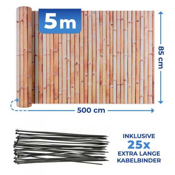 Maximex Balkon-Sichtschutz Bambus 