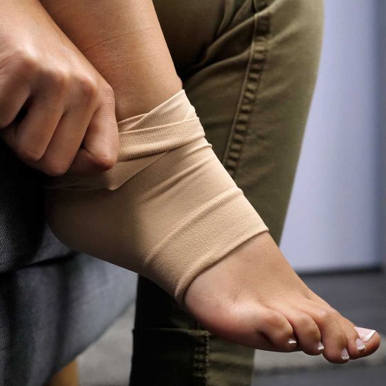 Fußbandage mit Fersenschutz 