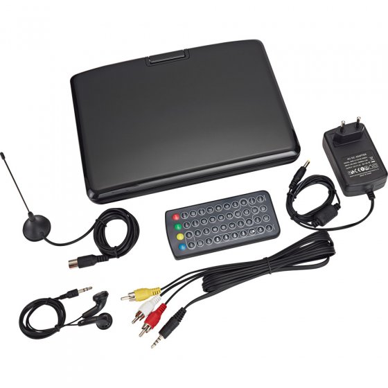 Tragbarer DVD-Player mit DVB-T-Fernsehempfang 