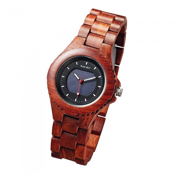 Montre solaire en bois 