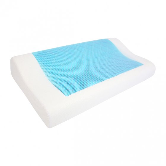 Oreiller viscoélastique avec couche de gel 