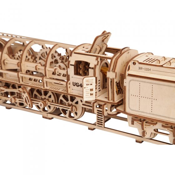 Maquette locomotive à vapeur en bois 