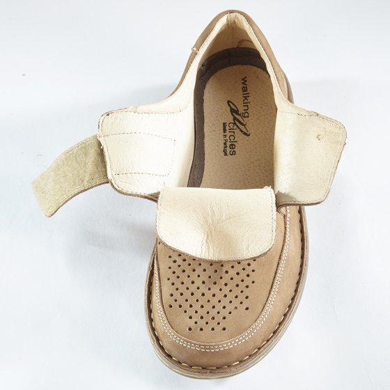 Chaussures scratchées confortables 44 | Beige