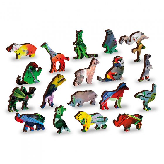 Puzzle en bois  "Île aux perroquets" 
