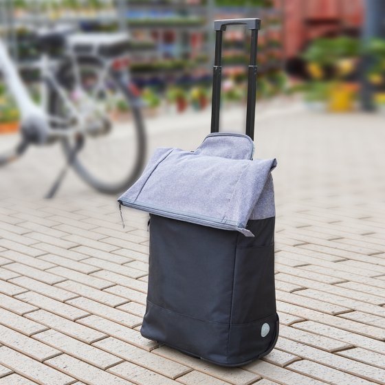 2in1 Fahrrad-Packtasche + Trolley 