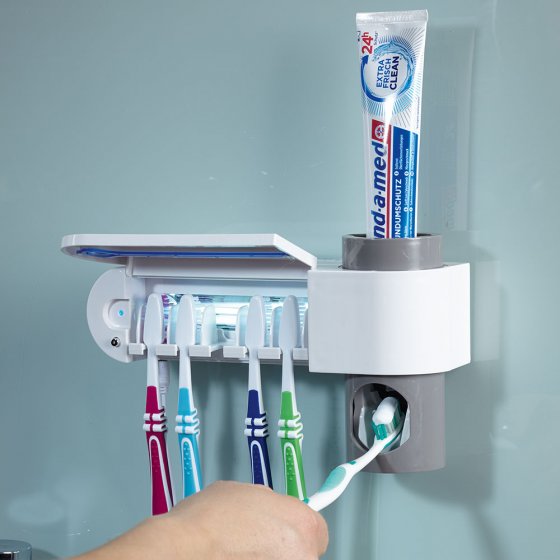 Support antibactérien pour brosse à dents 