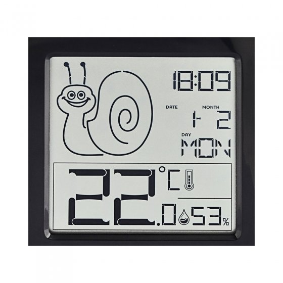 Thermo-/Hygrometer-Uhr „Komfort" 