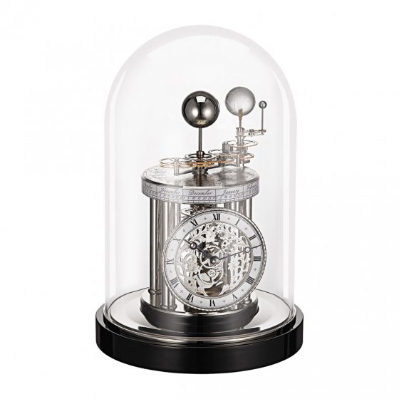 Pendule astrolabe Chrome/noir 