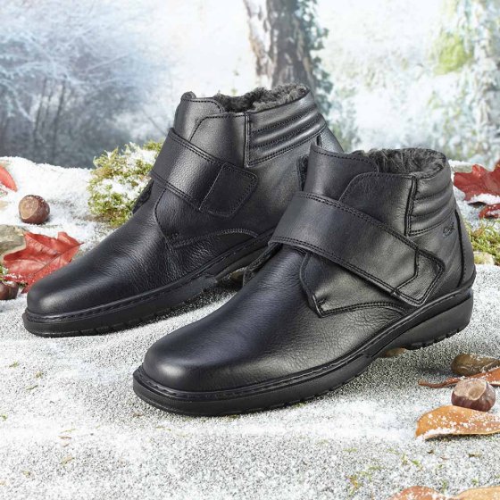 Winter-Klettstiefel 45 | Schwarz