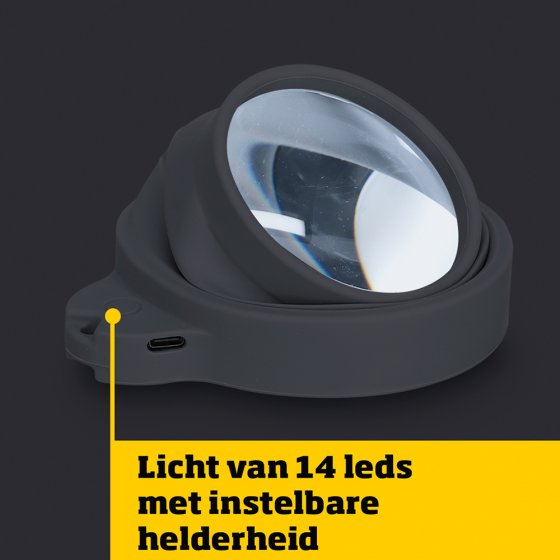 LED-Lupe mit optischem Glas 