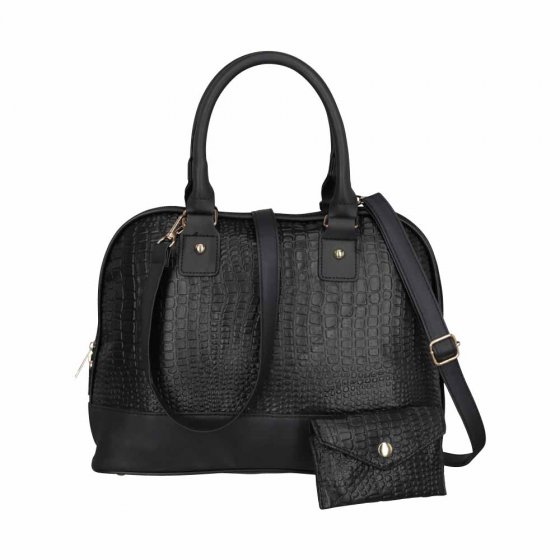 Lederhandtasche mit Portemonnaie 