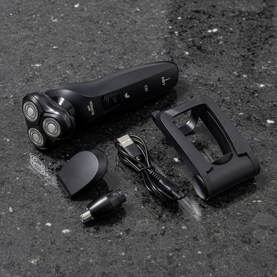 Rasoir rechargeable avec set tondeuse 