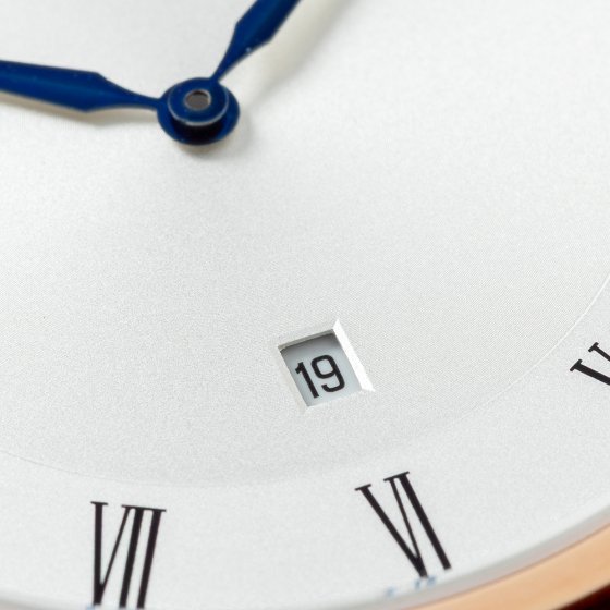 Goldene Herrenuhr Echtleder 