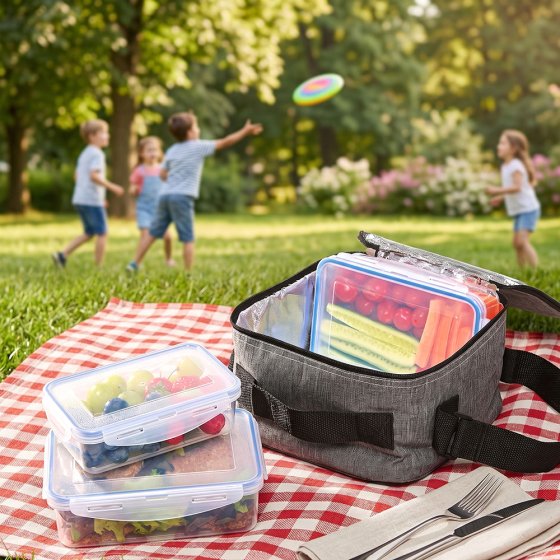 Kühltasche mit Frischhaltedosen 