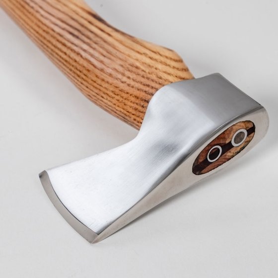 Handaxt mit Leder-Etui 