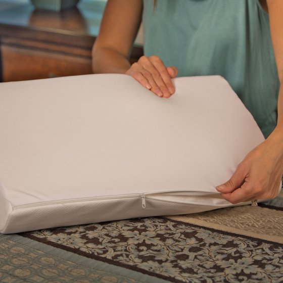 Oreiller viscoélastique avec couche de gel 