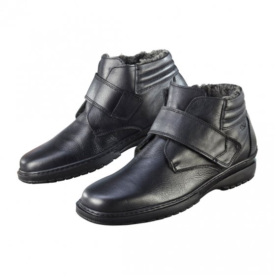 Winter-Klettstiefel, schwarz 45 | Schwarz