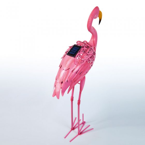 Flamant rose solaire pour le jardin 