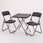 Ensemble de salon pliant aspect rotin - 6