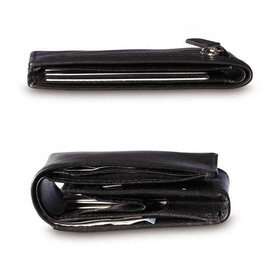 Porte-monnaie cuir  "flat wallet" 