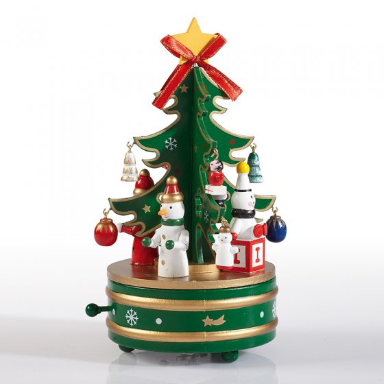 Spieluhr Weihnachtsbaum Grün