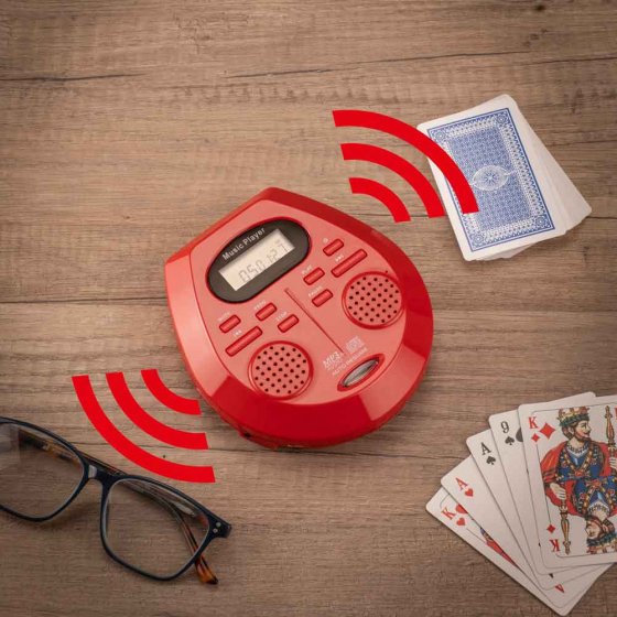 Tragbarer CD-Player mit Stereo-Lautsprechern 
