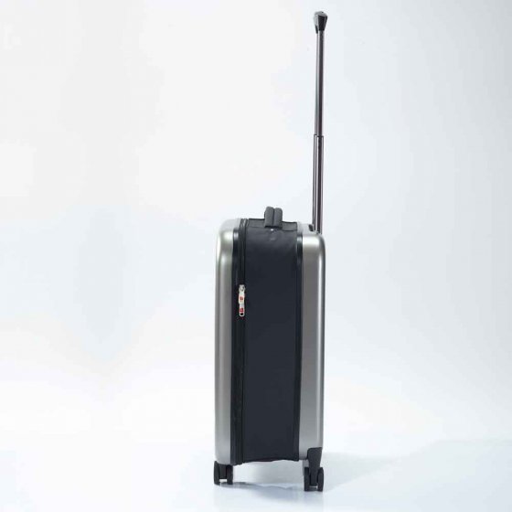 Ultraflacher Rollkoffer Grau