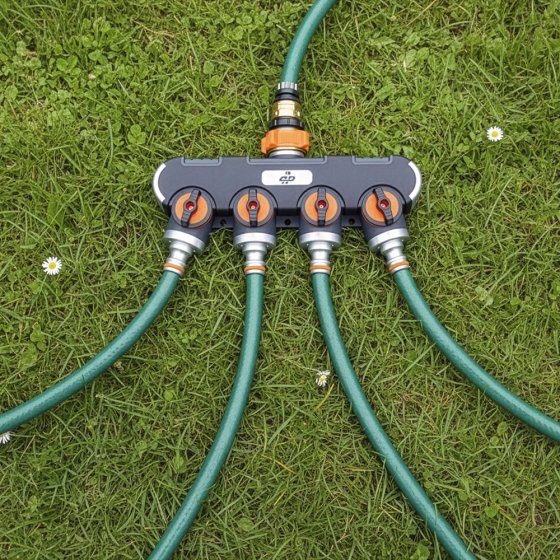 Wasserhahn-Verteiler 4-fach 