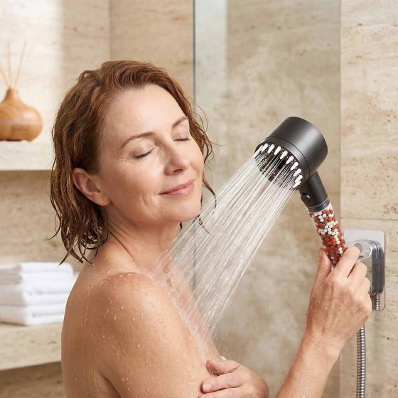 Massage-Duschkopf mit Mineralfilter 