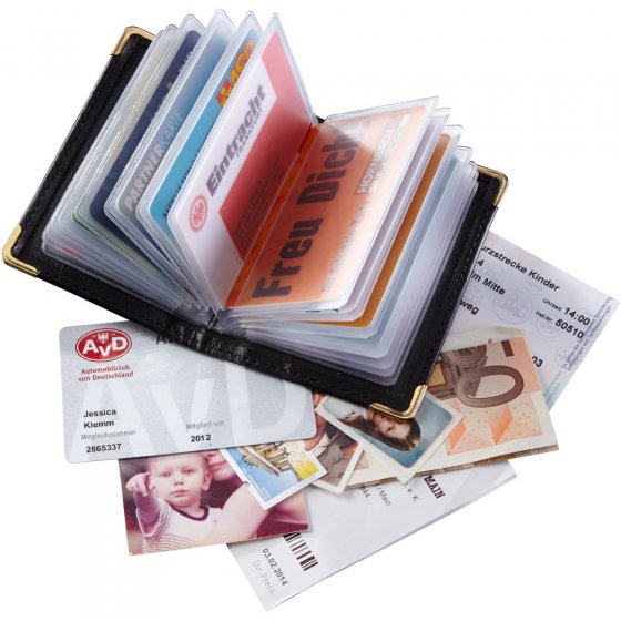 Porte-cartes en cuir 