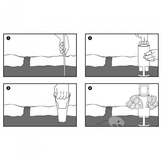 Wühlmaus-Falle 3er-Set 