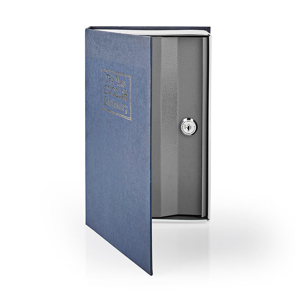 Coffre-fort Déguisé En Livre Bulldog BD1180 - Serrure à Combinaison Bleu, Pour Pistolet